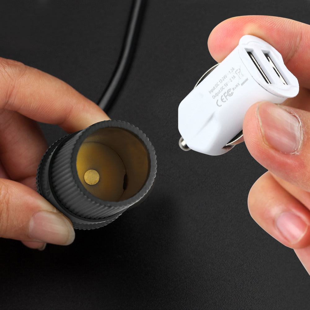 5M Cigarette Lighter Socket Extension Adapter Cable Cord Lead Socket Plug - Eastlakes Electronics Australia