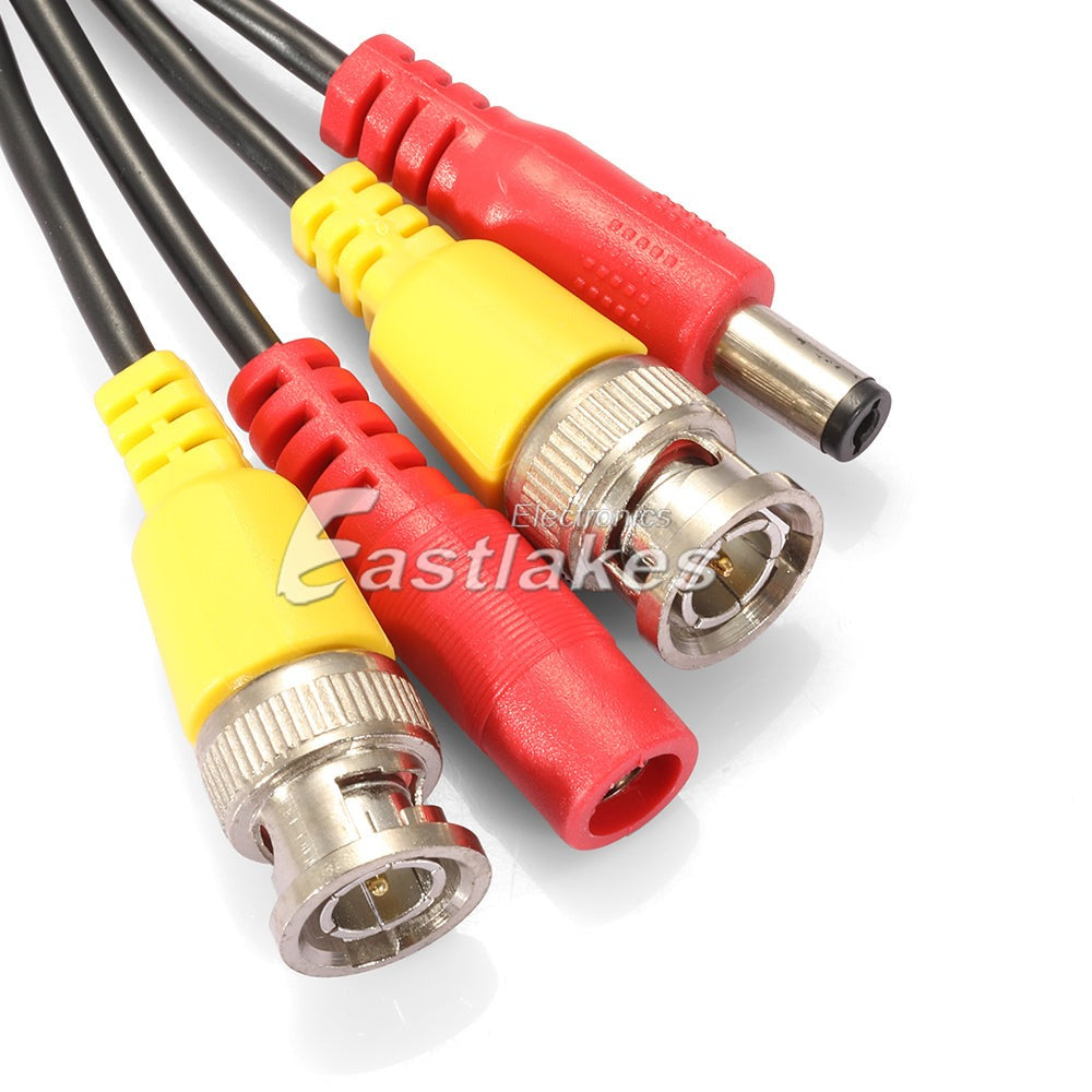 CCTV Security Camera DVR BNC Video DC Power Extension Cable Cord [5M 10M 15M] - Eastlakes Electronics