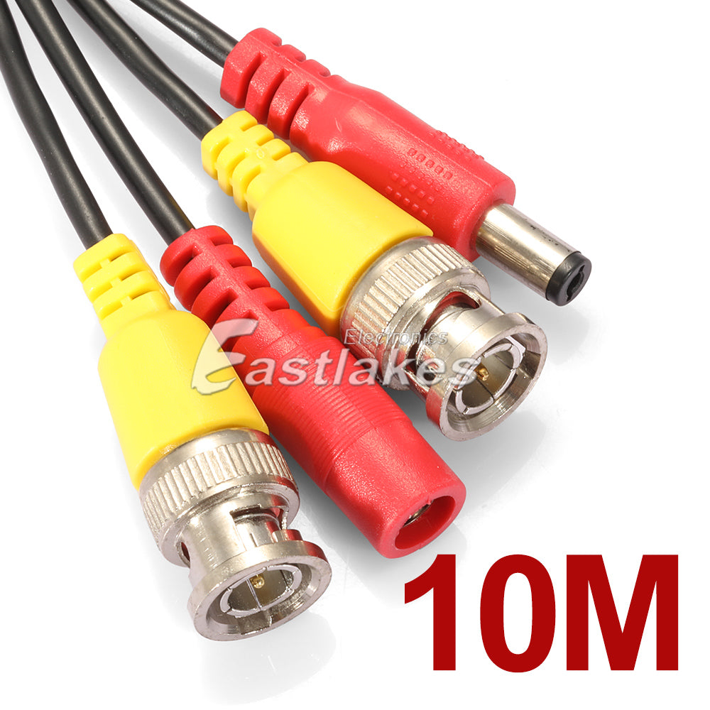 CCTV Security Camera DVR BNC Video DC Power Extension Cable Cord [5M 10M 15M] - Eastlakes Electronics