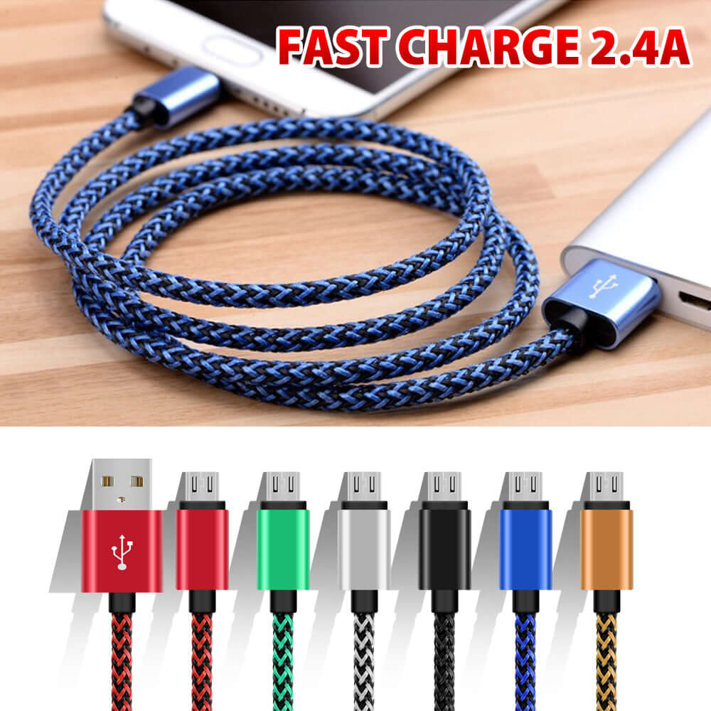 Micro USB Braided Charging Cable - Eastlakes Electronics
