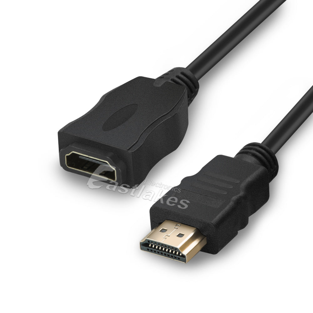 [0.5M-1.5M] HDMI M-F Extension Cable Male To Female UHD 4K - Eastlakes Electronics