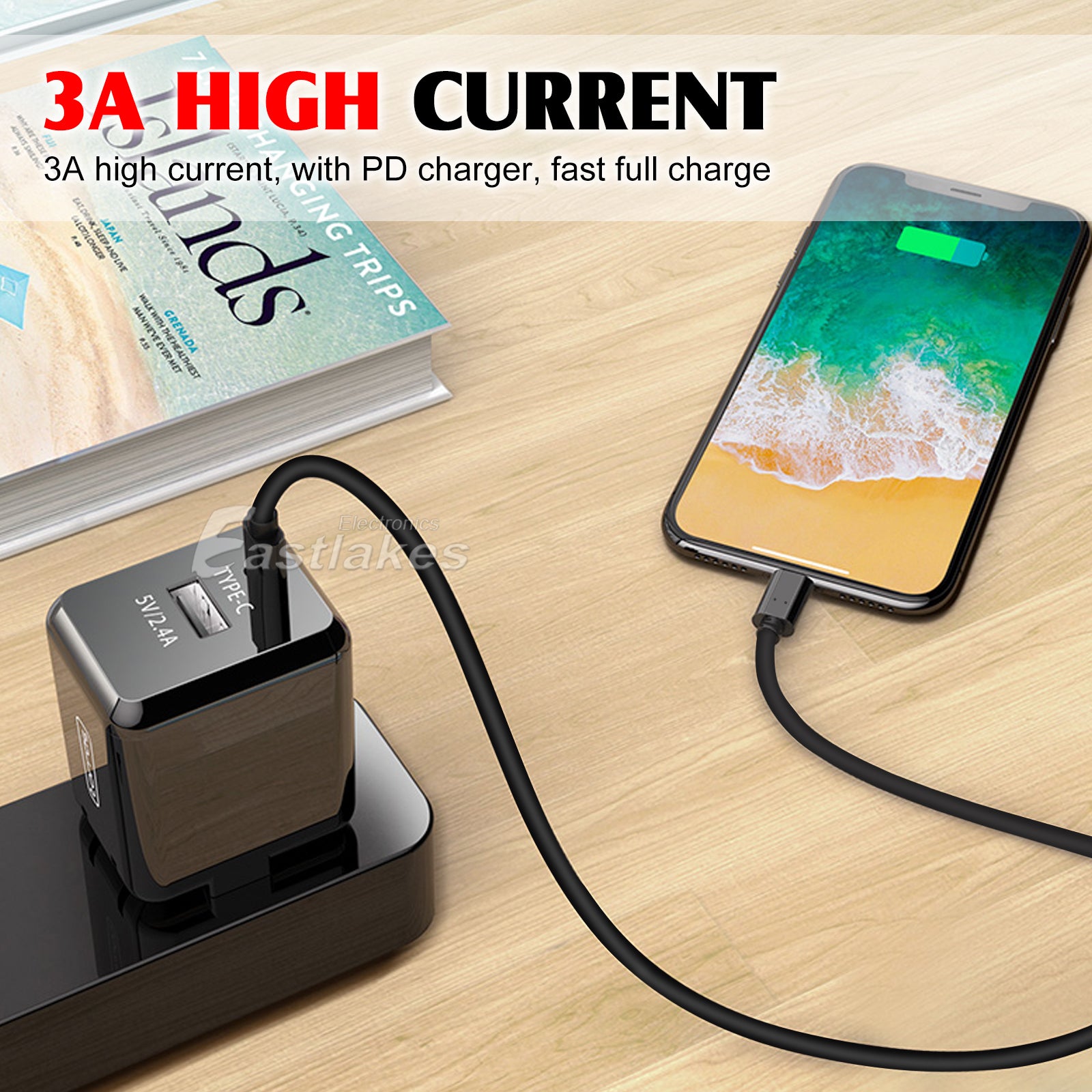 [USB 3.2 PD60W] USB-C Type M-M Male Data Charger Cable - Eastlakes Electronics