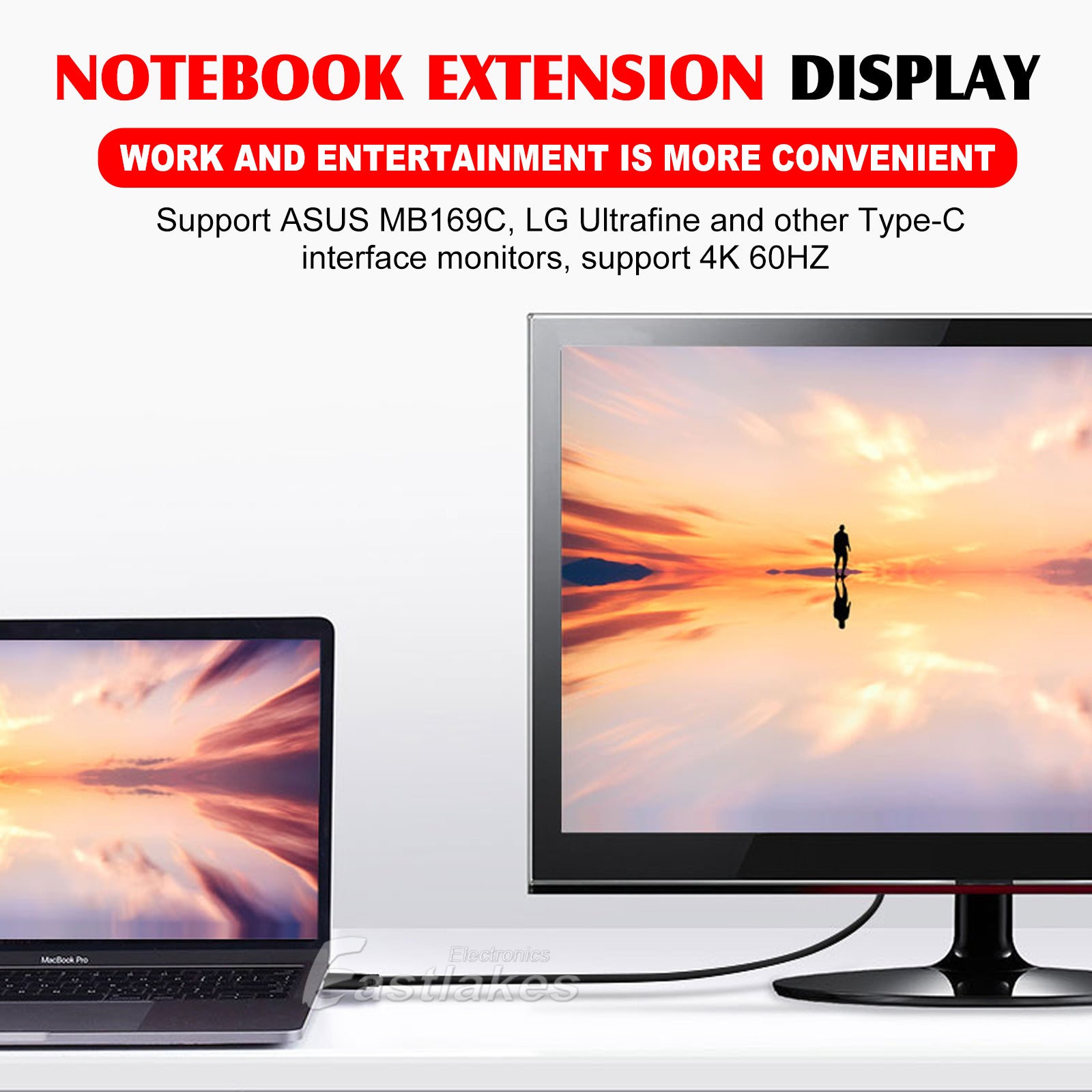 [USB 3.2 PD60W] USB-C Type M-M Male Data Charger Cable - Eastlakes Electronics