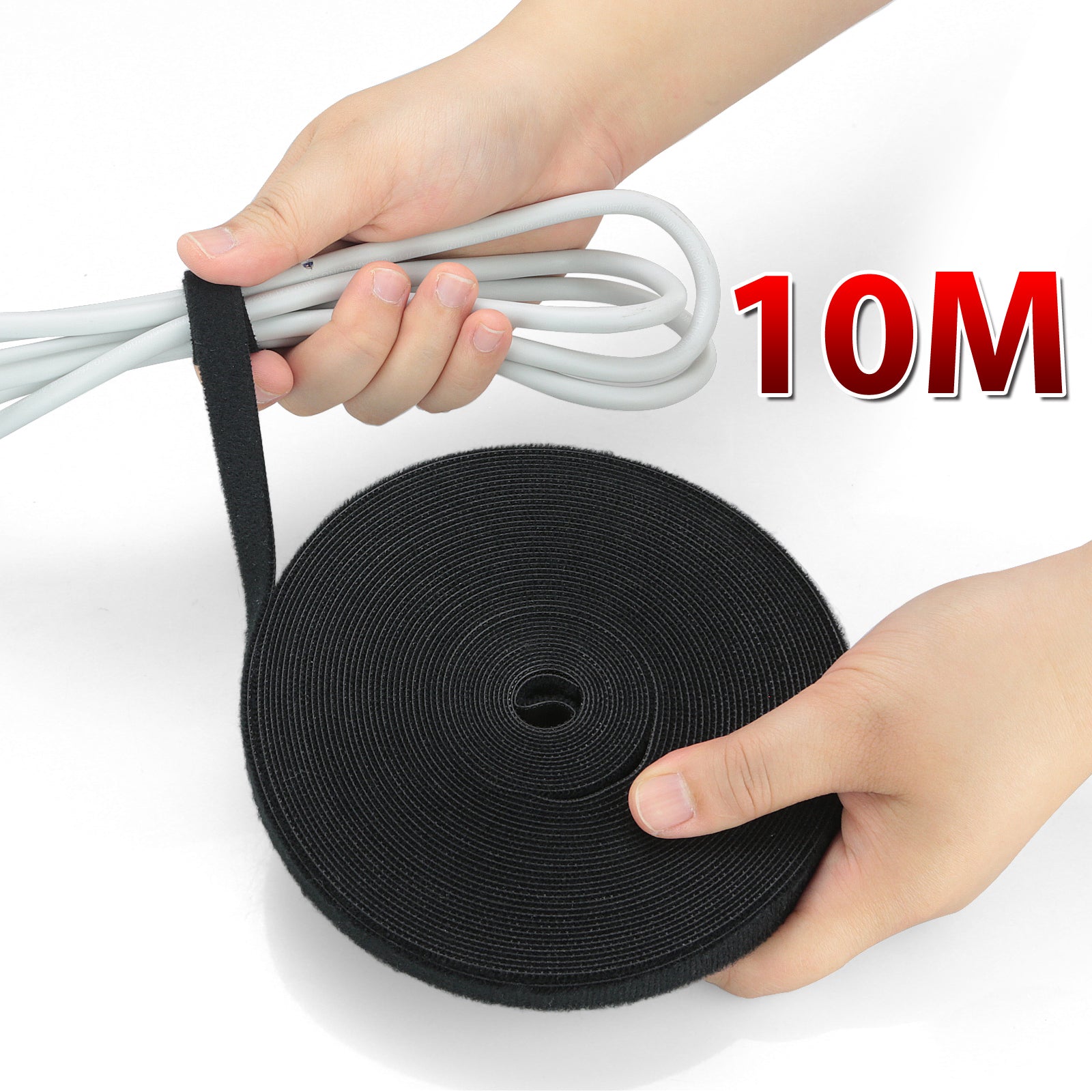 [10M] Hook & Loop Reusable Cable Ties - Eastlakes Electronics