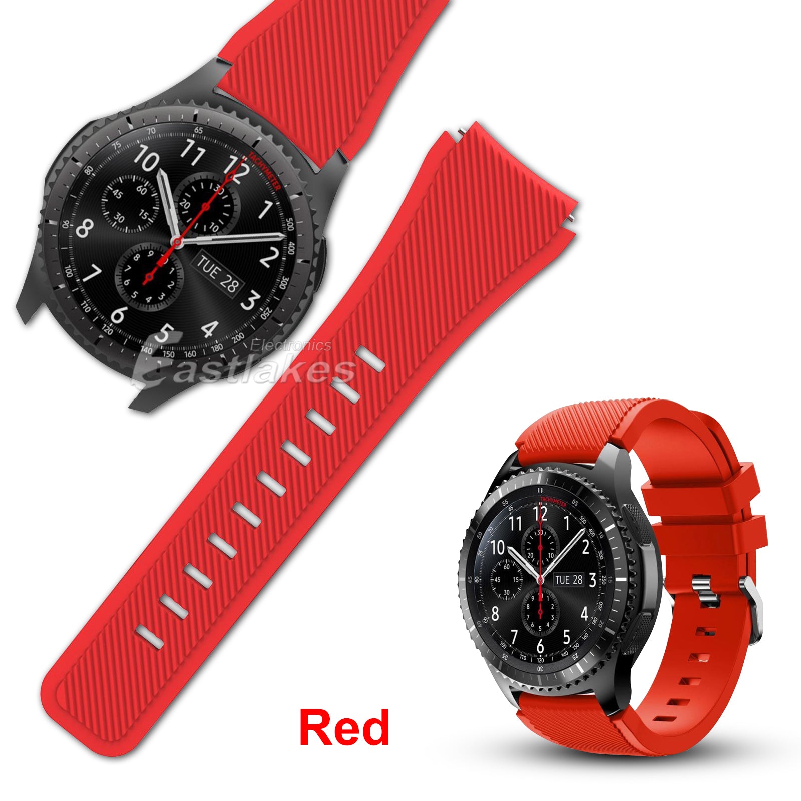 Red Gear S3 Silicone Watch band