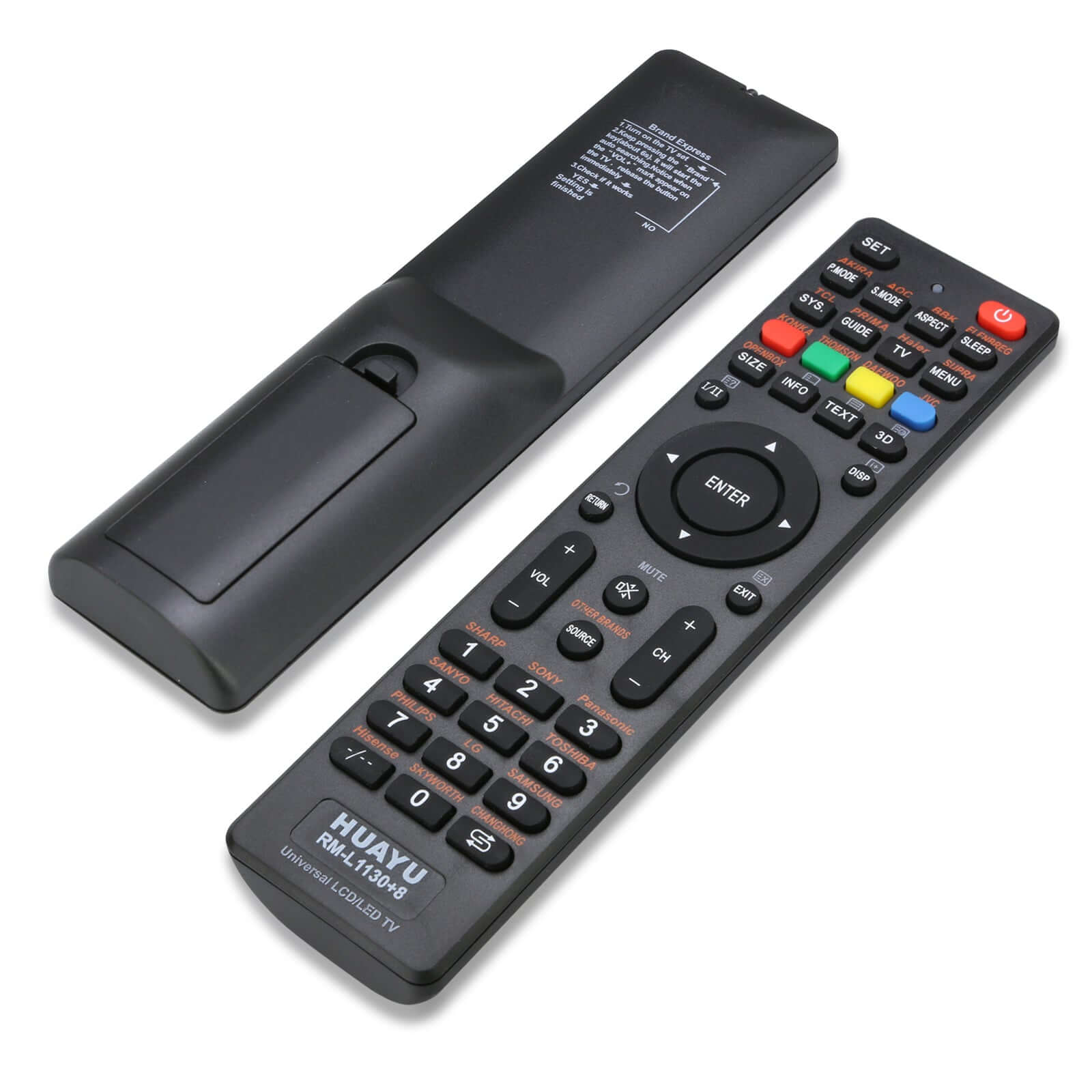 Universal LED/3D TV Remote for HISENSE, KONKA, CHANGHONG, SKYWORTH, HITACHI, Haier - Eastlakes Electronics