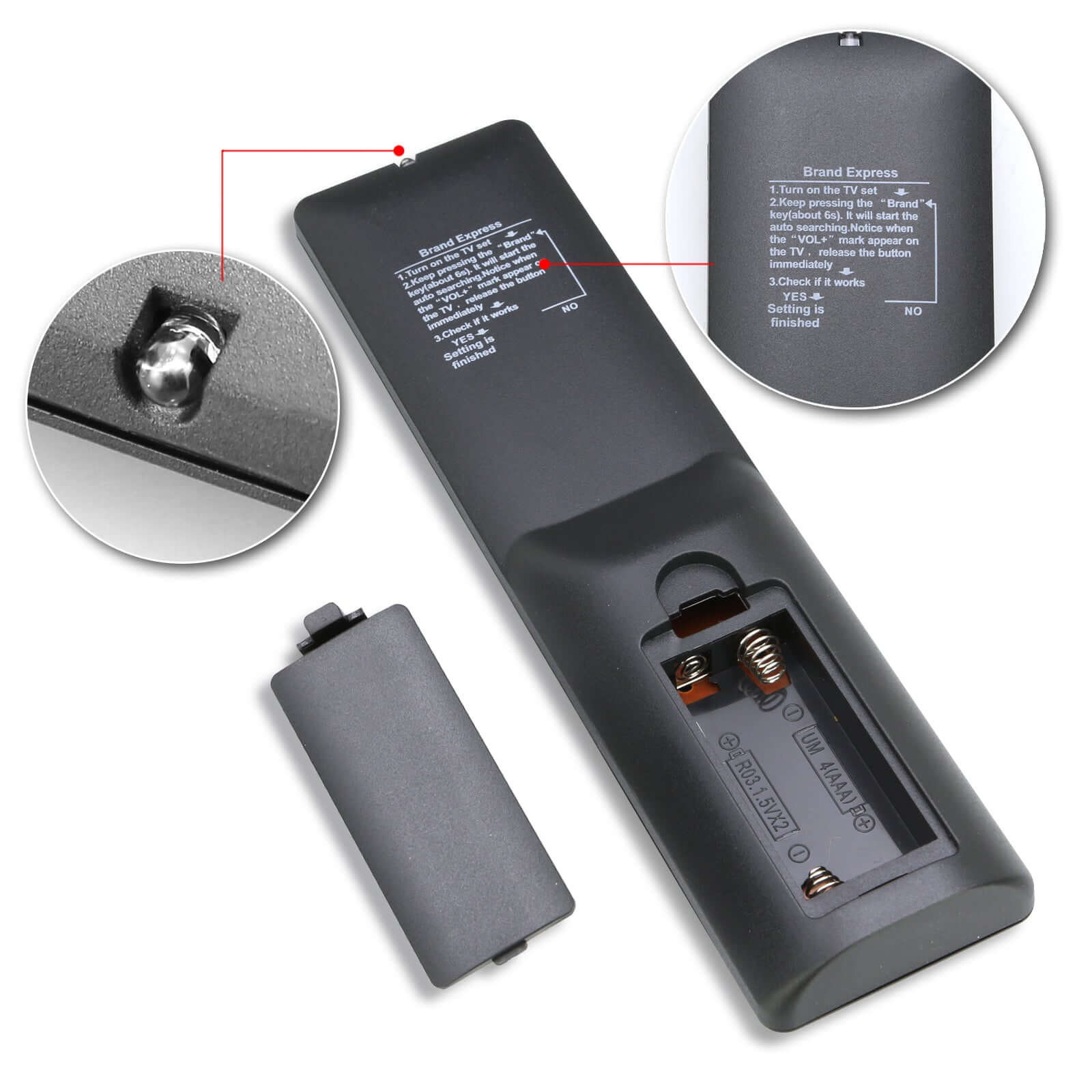 Universal LED/3D TV Remote for HISENSE, KONKA, CHANGHONG, SKYWORTH, HITACHI, Haier - Eastlakes Electronics