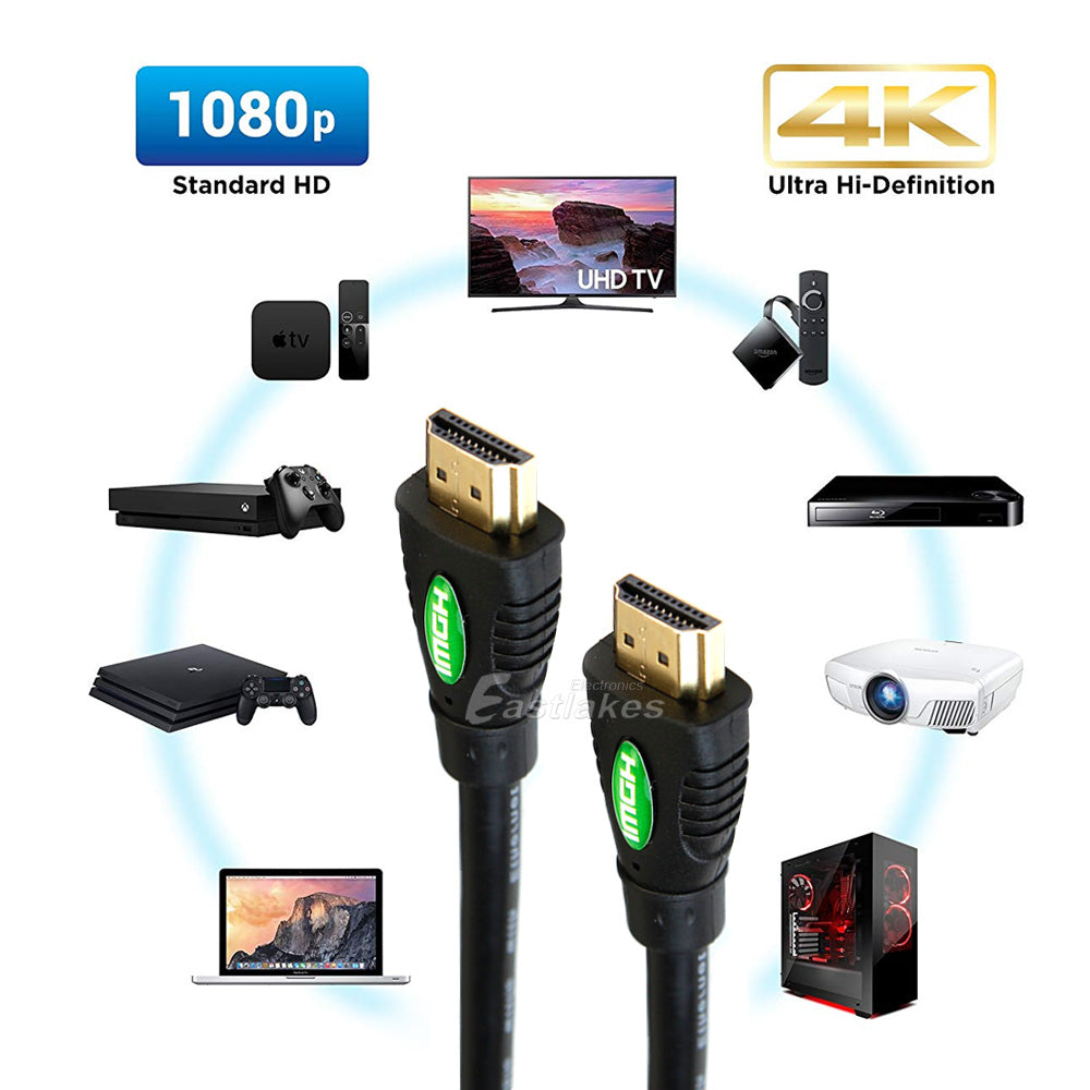 [2M] Male HDMI to Male HDMI Cable - Eastlakes Electronics