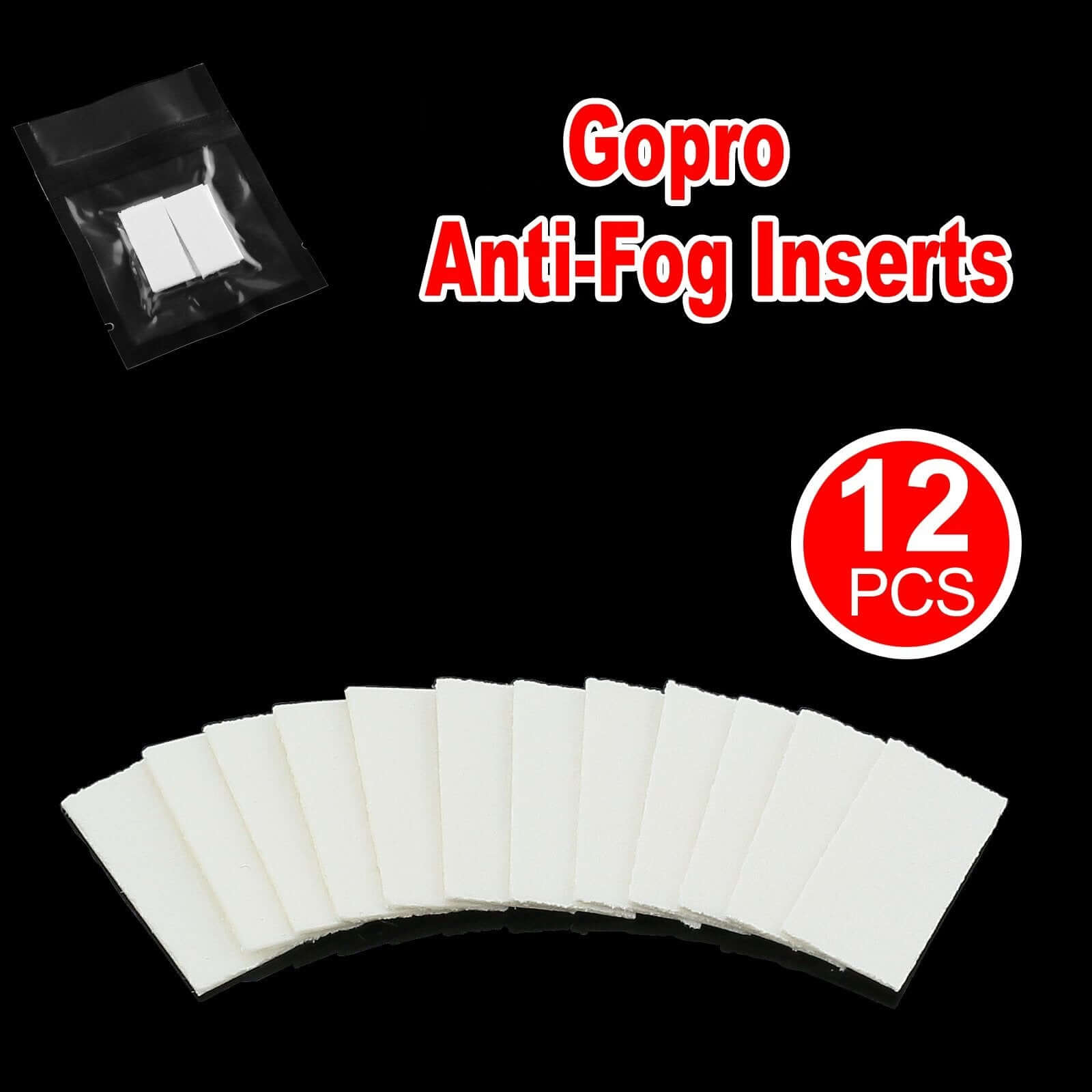 [12 Pack] GoPro Anti-Fog Inserts - Eastlakes Electronics