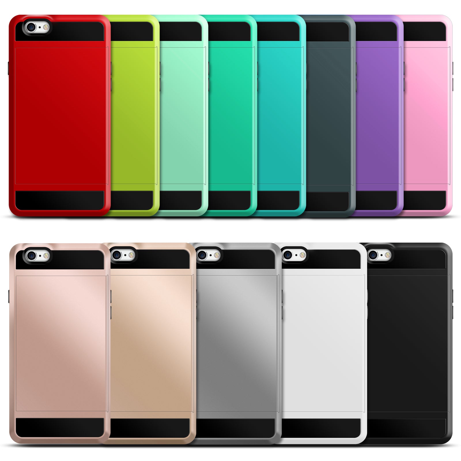 Shockproof Sliding Card Case for iPhone 7/8 Series - Eastlakes Electronics