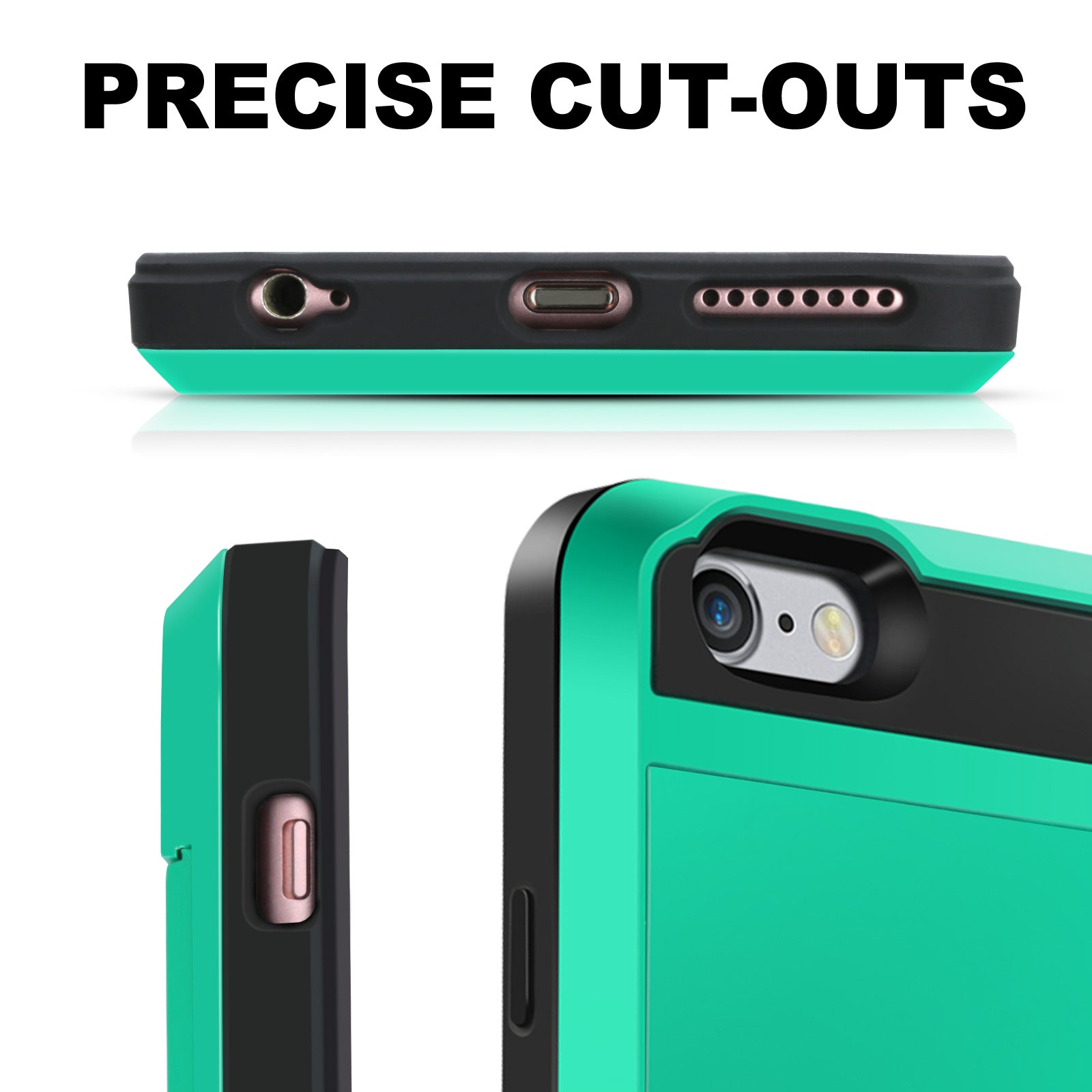 Shockproof Sliding Card Case for iPhone 7/8 Series - Eastlakes Electronics