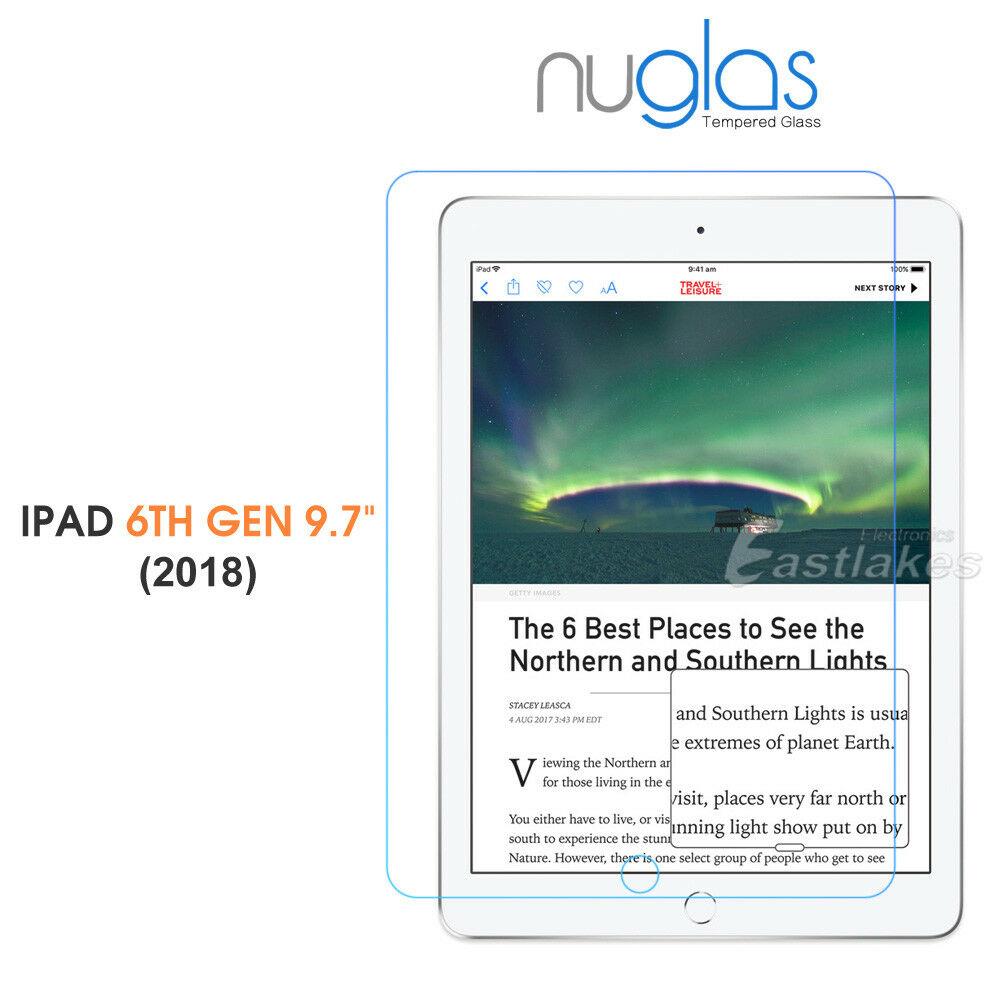 NUGLAS Tempered Glass Screen Protector For All Apple iPad - Eastlakes Electronics