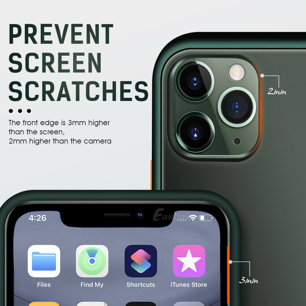 Matte Gel Bumper Case For Apple iPhone 13 12 mini 11 Pro Max XS XR - Eastlakes Electronics