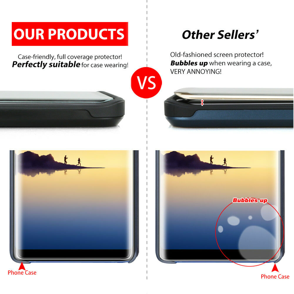 EASTele Samsung Galaxy Tempered Glass Screen Protector