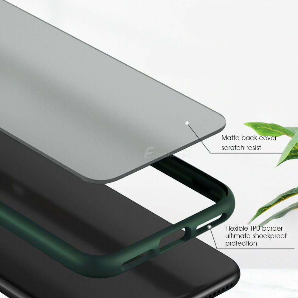 Matte Gel Bumper Case For Apple iPhone 13 12 mini 11 Pro Max XS XR - Eastlakes Electronics