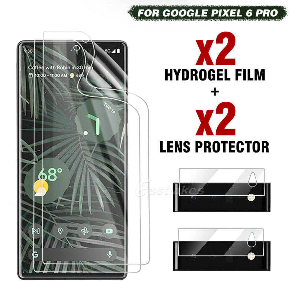 [4-in-1] Hydrogel + Lens Protector Kit for Google Pixel 6 - Eastlakes Electronics