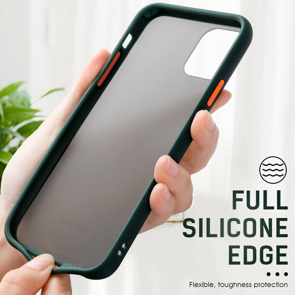 Matte Gel Bumper Case For Apple iPhone 13 12 mini 11 Pro Max XS XR - Eastlakes Electronics