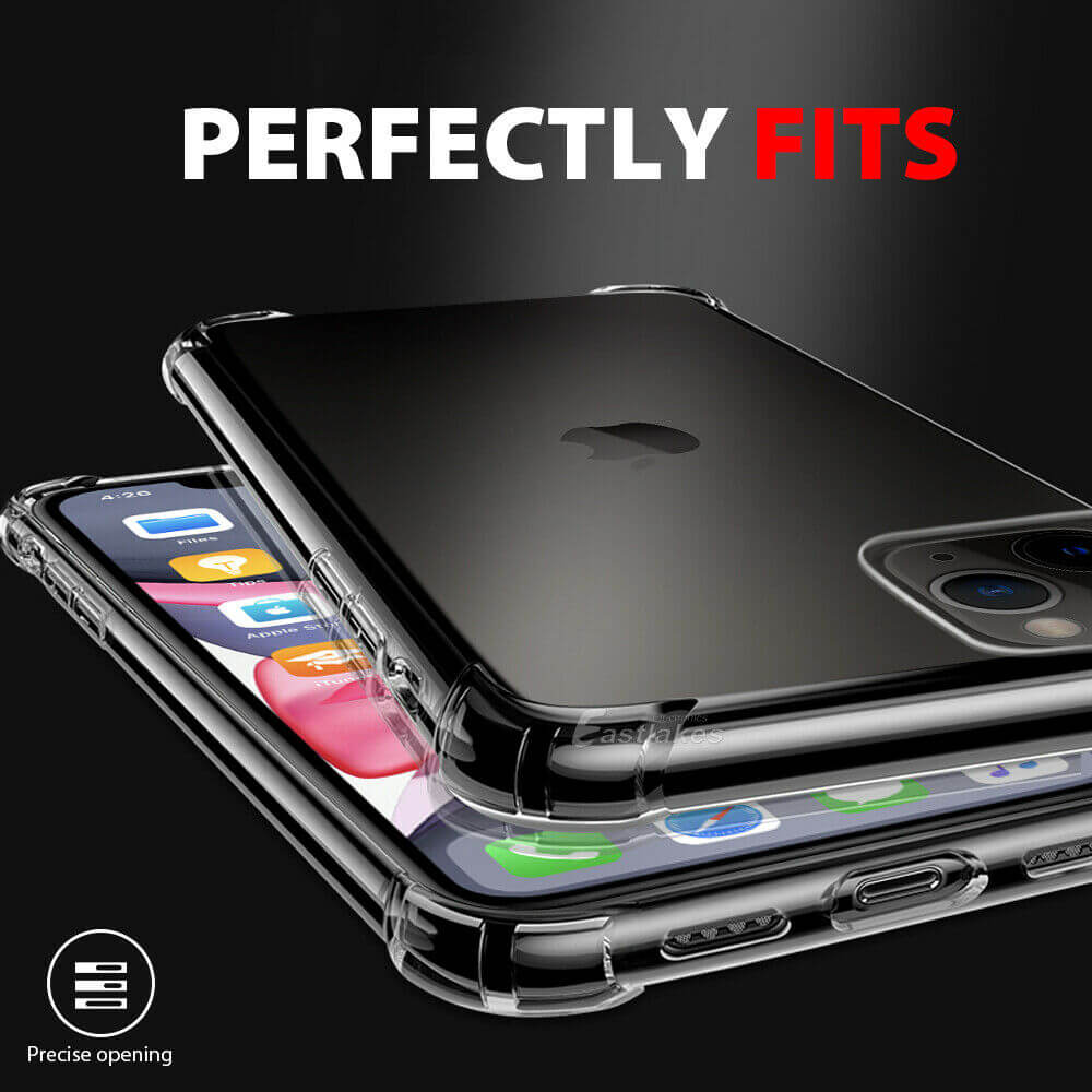 Clear Shockproof Case For Apple iPhone 11 12 13 Pro XS Max XR X 7 8 Plus mini - Eastlakes Electronics
