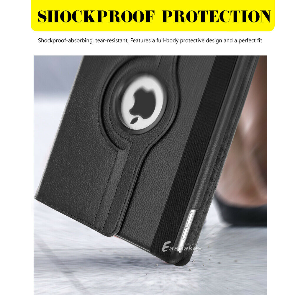 Leather Rotate Stand Smart Cover For Apple iPad Air mini Pro - Eastlakes Electronics