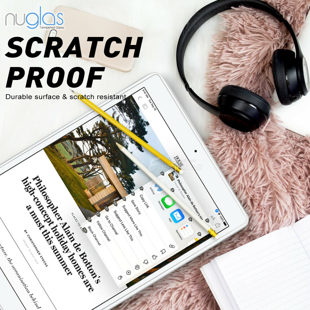 NUGLAS Tempered Glass Screen Protector For All Apple iPad - Eastlakes Electronics