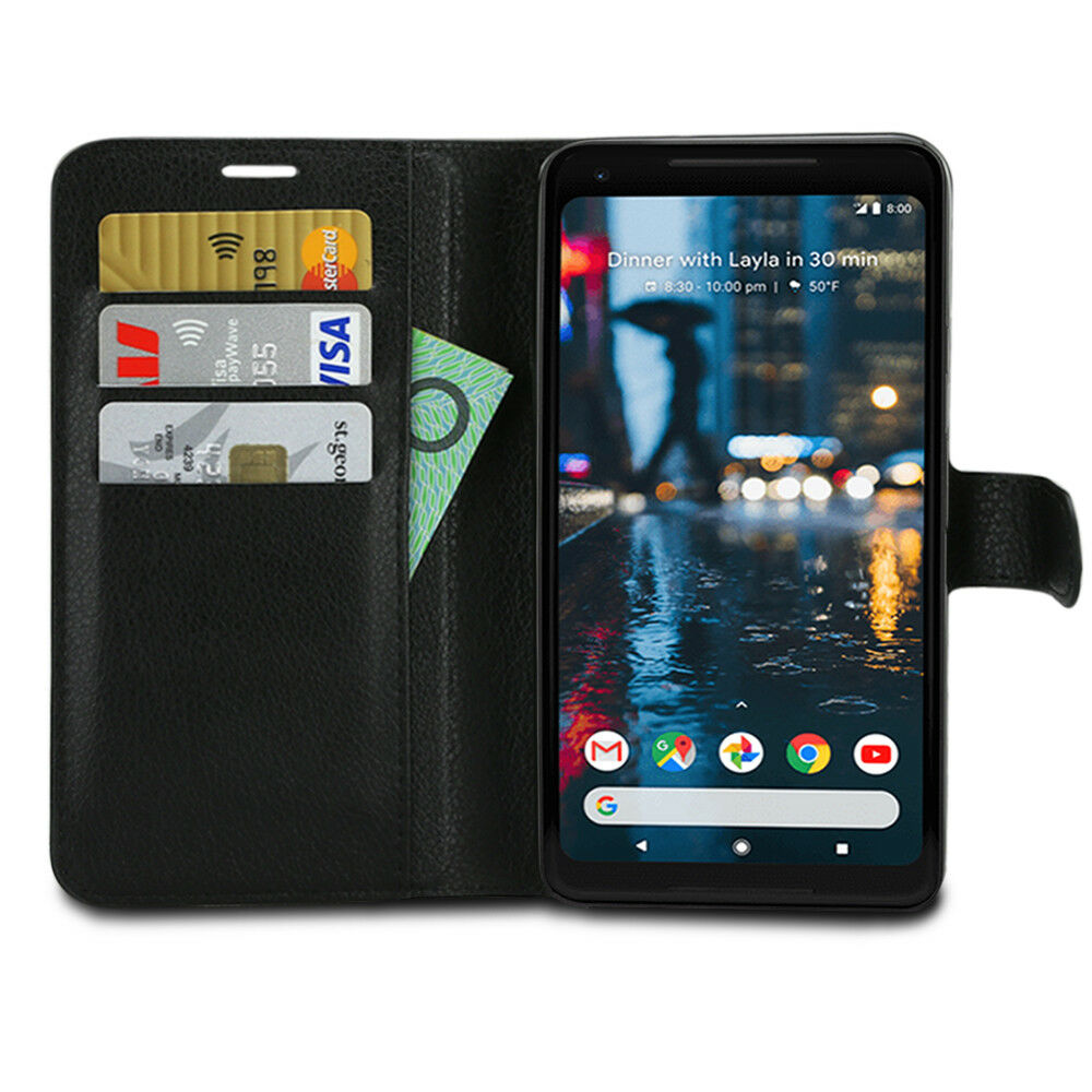 Flip leather Wallet Card Stand Case Pouch Cover for Google Pixel 2 3 XL - Eastlakes Electronics