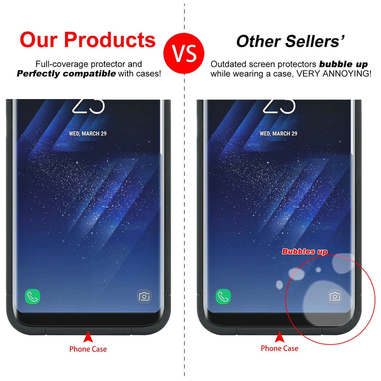 Nuglas Tempered Glass Screen Protector for Samsung Galaxy - Eastlakes Electronics