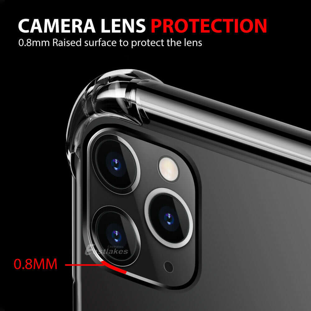 Clear Shockproof Case For Apple iPhone 11 12 13 Pro XS Max XR X 7 8 Plus mini - Eastlakes Electronics
