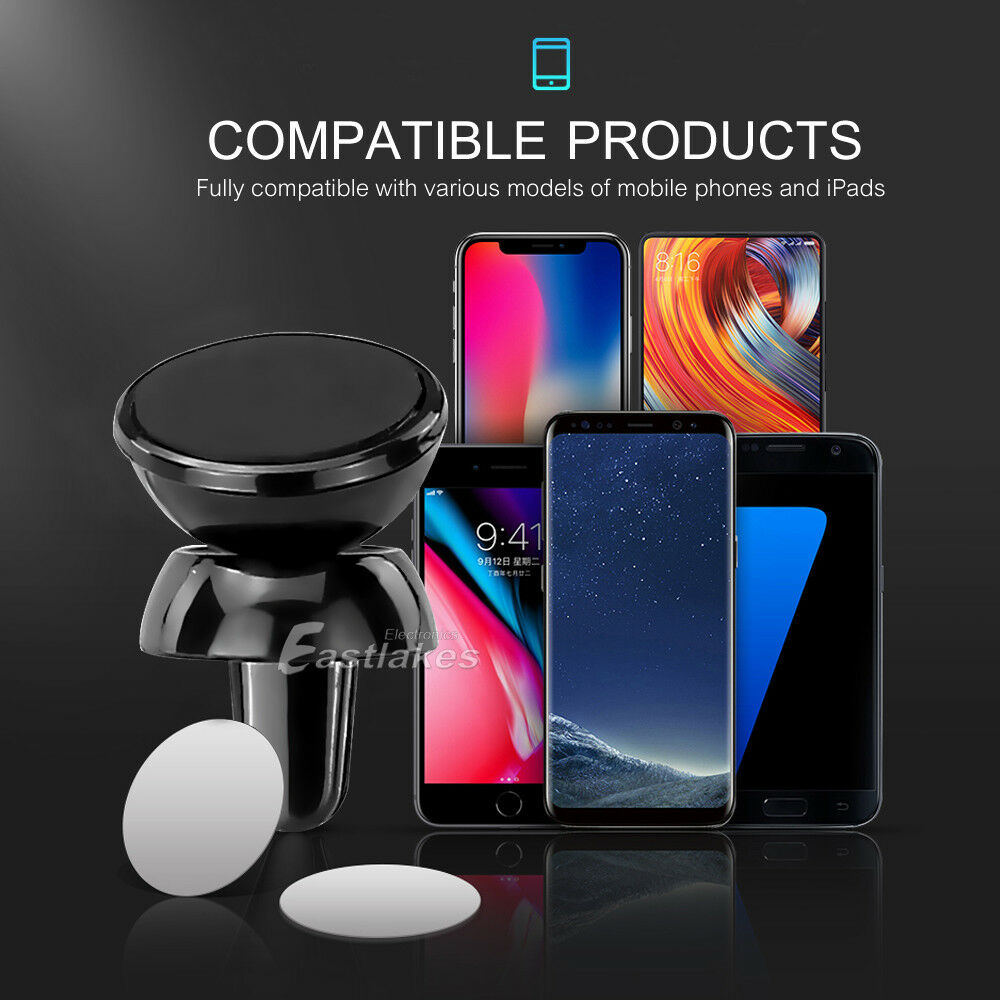 Universal Magnetic Mini Air Vent Car Mount Holder - Eastlakes Electronics