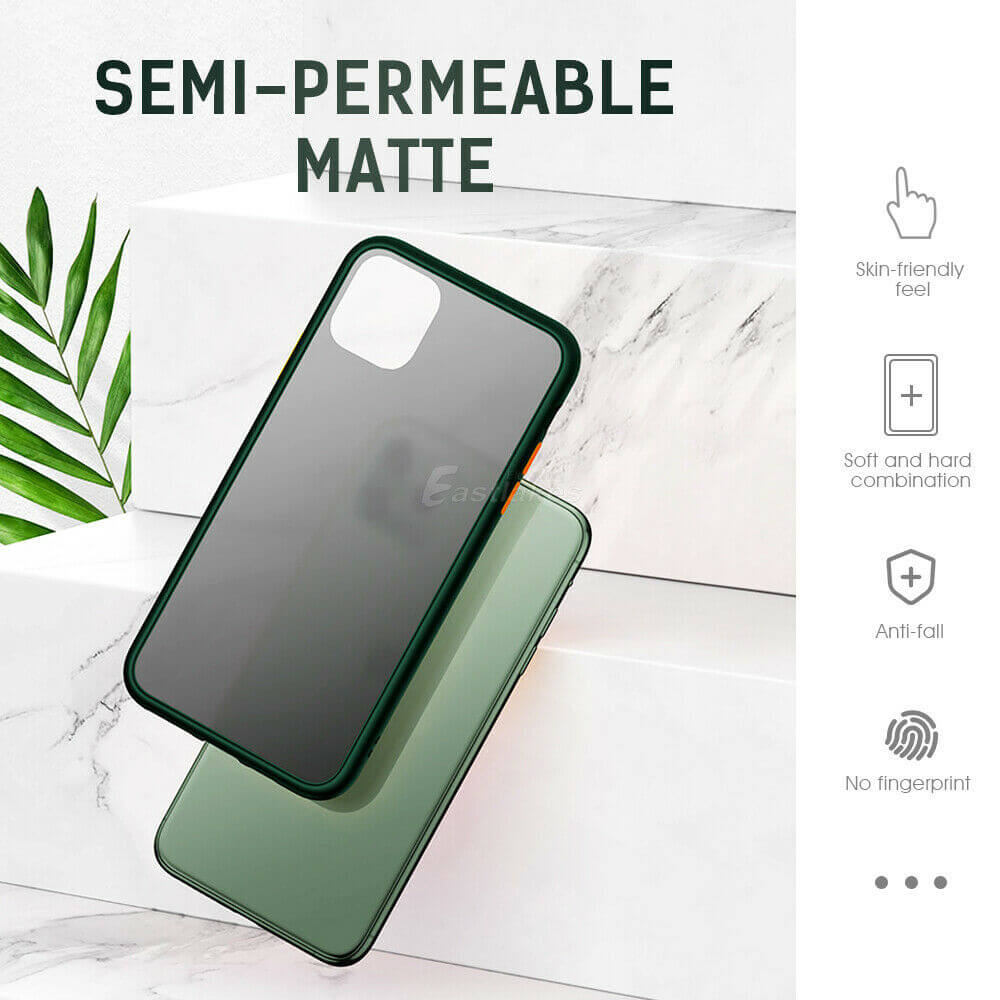 Matte Gel Bumper Case For Apple iPhone 13 12 mini 11 Pro Max XS XR - Eastlakes Electronics