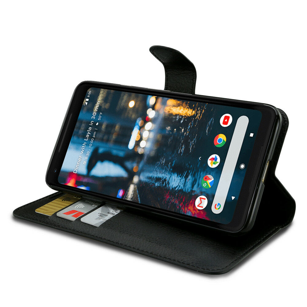 Flip leather Wallet Card Stand Case Pouch Cover for Google Pixel 2 3 XL - Eastlakes Electronics