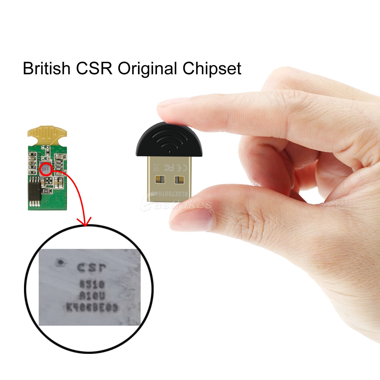 USB Bluetooth Adapter v4.0 Receiver Dongle - Eastlakes Electronics