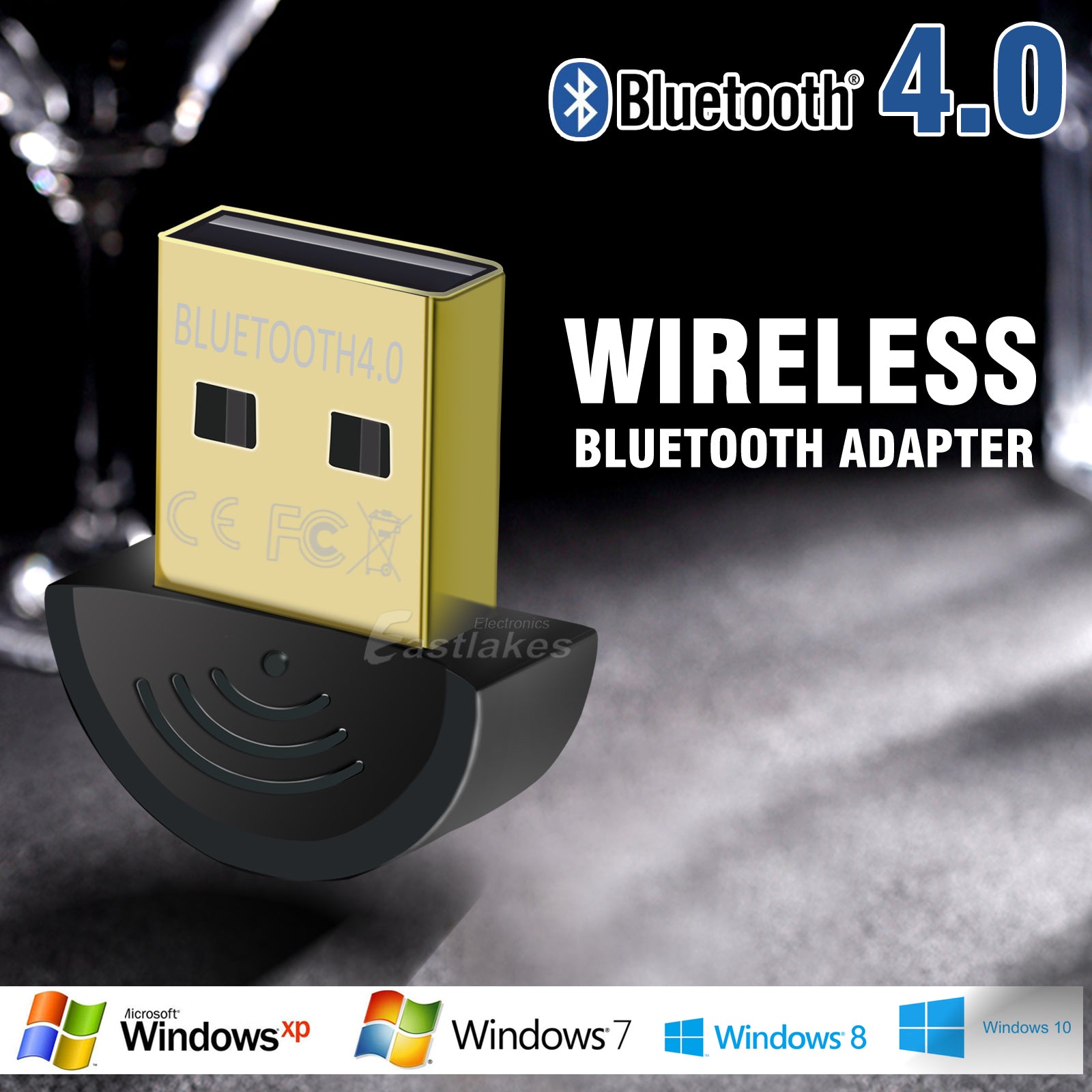 USB Bluetooth Adapter v4.0 Receiver Dongle - Eastlakes Electronics